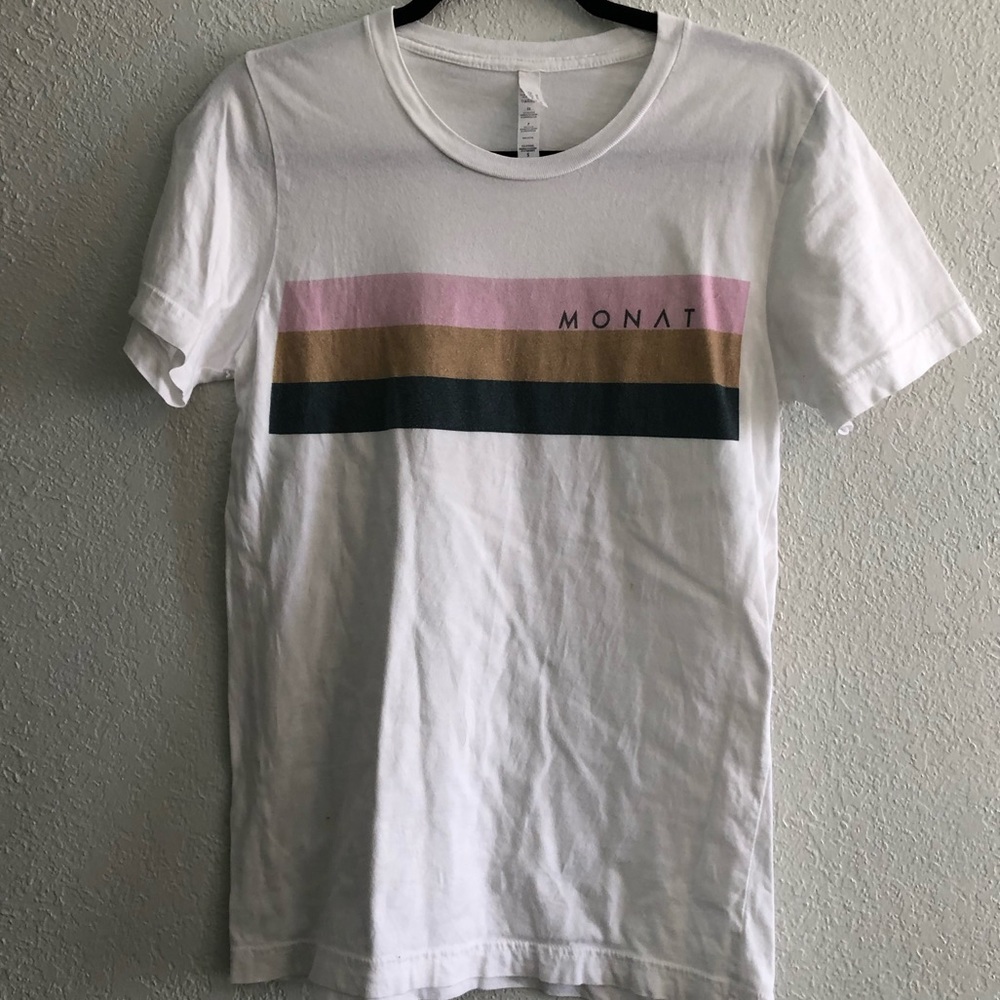 Monat tee shirt size small has 1 small spot shown in picture